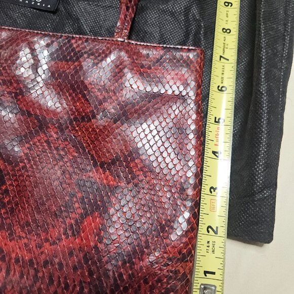 BCBG MAXAZRIA Red Lizard Purse - Picture 3 of 5